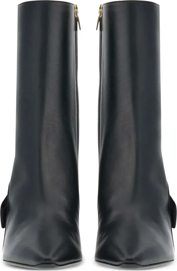 85mm Vara-bow leather ankle boots - Image 4