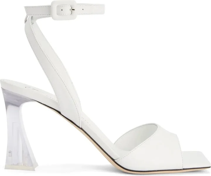 85mm Vestaa transparent-heel sandals