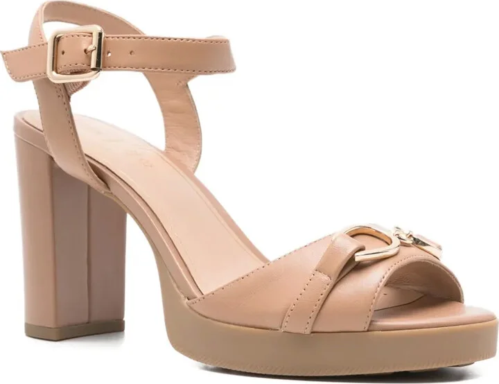 85mm Walk Pleasure buckle-detail block-heel sandals - Image 2