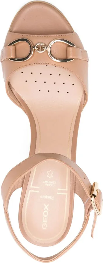 85mm Walk Pleasure buckle-detail block-heel sandals - Image 4
