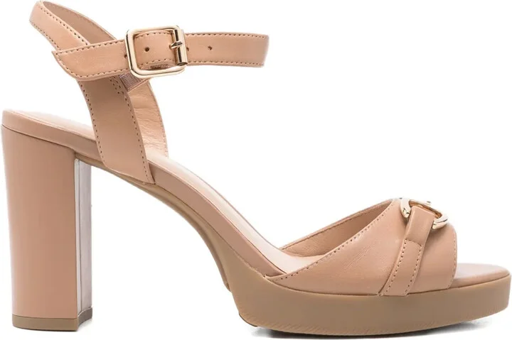 85mm Walk Pleasure buckle-detail block-heel sandals
