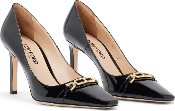 85mm Whitney shiny leather pumps - Image 2