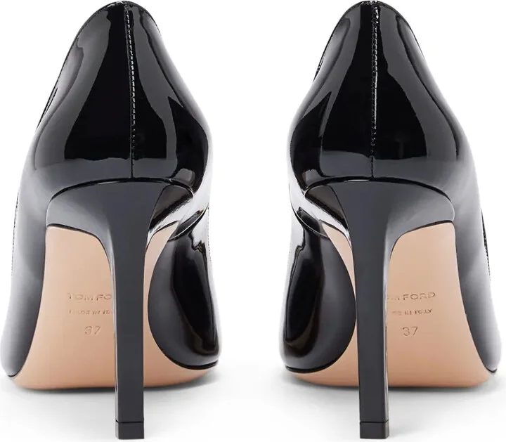 85mm Whitney shiny leather pumps - Image 3