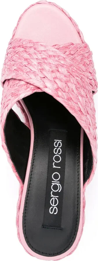 85mm Woven-Raffia Sandals - Image 4