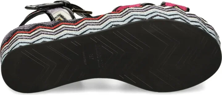 85mm Zigzag-Patterned Platform Sandals - Image 5