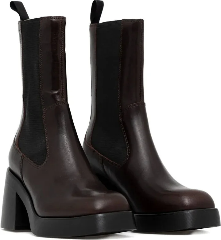87mm Brooke block-heel leather boots