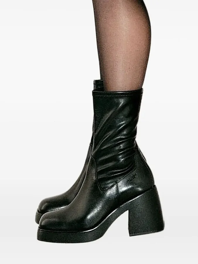 87mm Brooke leather block-heel boots - Image 4