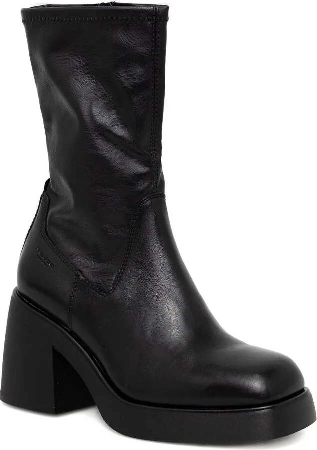 87mm Brooke leather block-heel boots