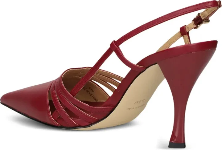 88mm Haisley pointed-toe strappy slingback pumps - Image 4