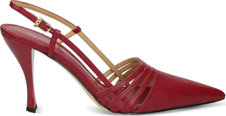 88mm Haisley pointed-toe strappy slingback pumps