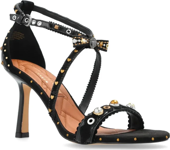 89mm Bow Eyelet-Embellished Sandals - Image 2