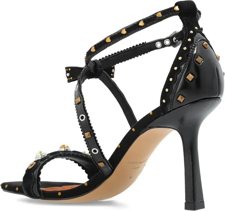 89mm Bow Eyelet-Embellished Sandals - Image 3