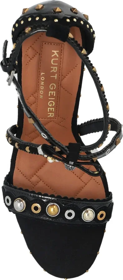 89mm Bow Eyelet-Embellished Sandals - Image 4