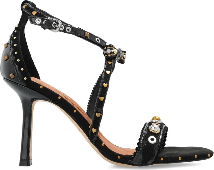 89mm Bow Eyelet-Embellished Sandals