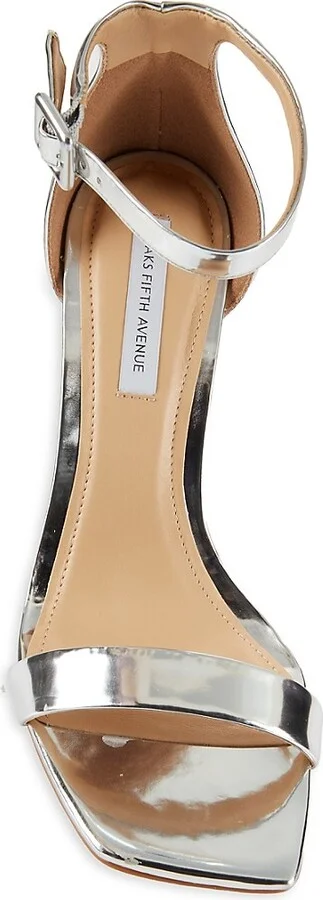89MM Metallic Ankle Strap Sandals - Image 5