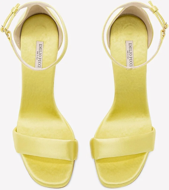 90 Ankle Strap Satin Sandals - Image 2