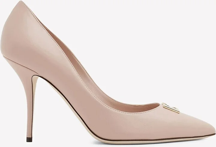 90 DG Logo Leather Pumps