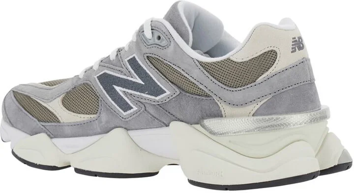 '9060' Grey Sneaker With Side Logo And Chunky Sole In Suede Unisex - Image 3
