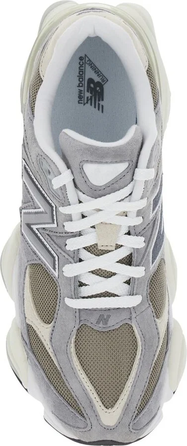 '9060' Grey Sneaker With Side Logo And Chunky Sole In Suede Unisex - Image 4