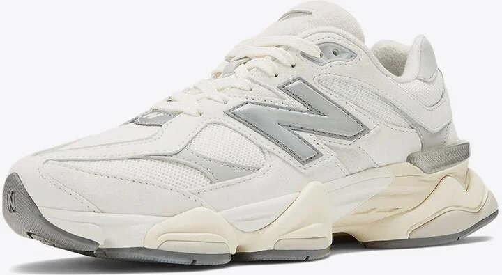 9060 Sneakers in Sea Salt with Concrete and Silver Metallic - Image 3