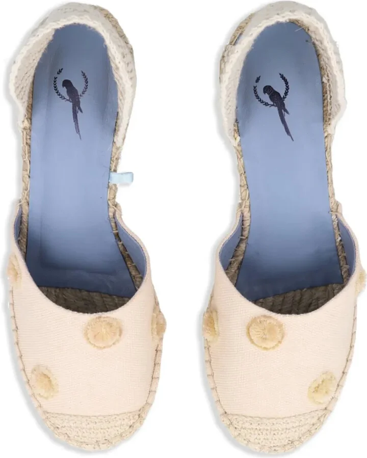 90mm Anabela pompom espadrilles - Image 4