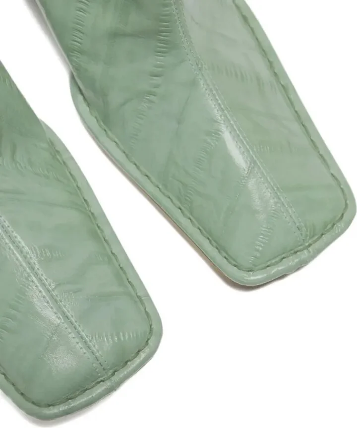 90mm Anitha eel-embossed square-toe boots - Image 5