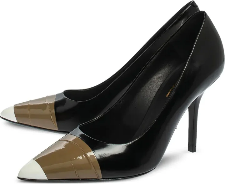 90mm Annalise patent leather pumps - Image 2