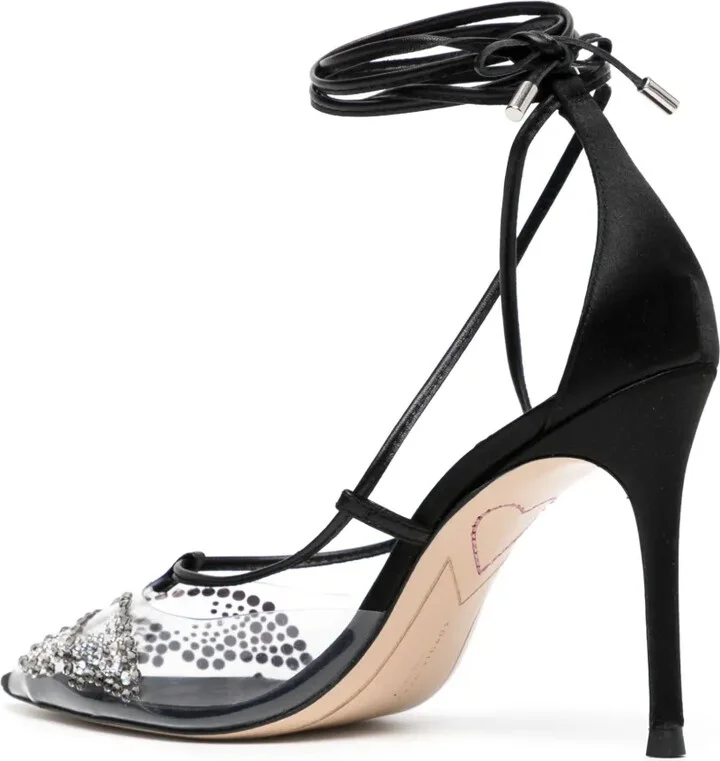 90mm Aria crystal-embellished pumps - Image 3