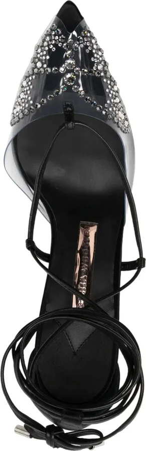 90mm Aria crystal-embellished pumps - Image 4
