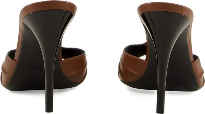 90mm Babylone leather heeled sandals - Image 3
