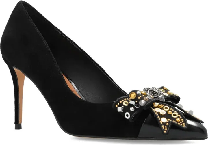90mm Belgravia bow-embellished stiletto pumps - Image 2