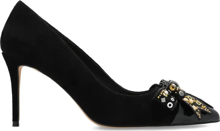 90mm Belgravia bow-embellished stiletto pumps