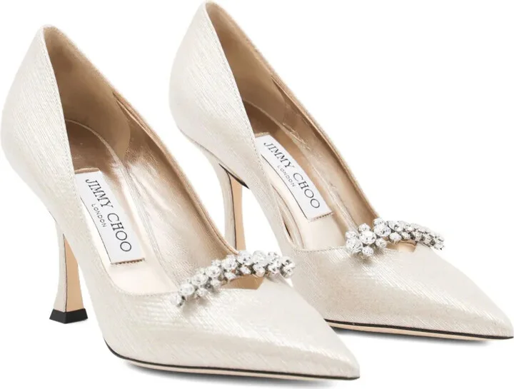 90mm Belinda crystal-embellished pointed-toe pumps - Image 2