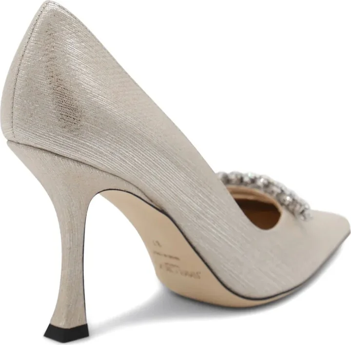 90mm Belinda crystal-embellished pointed-toe pumps - Image 5