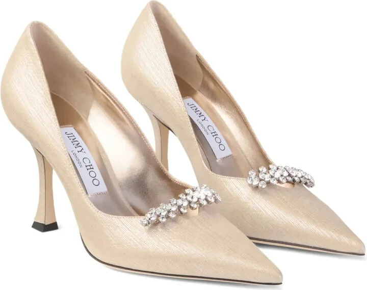 90mm Belinda crystal-embellished pumps - Image 2