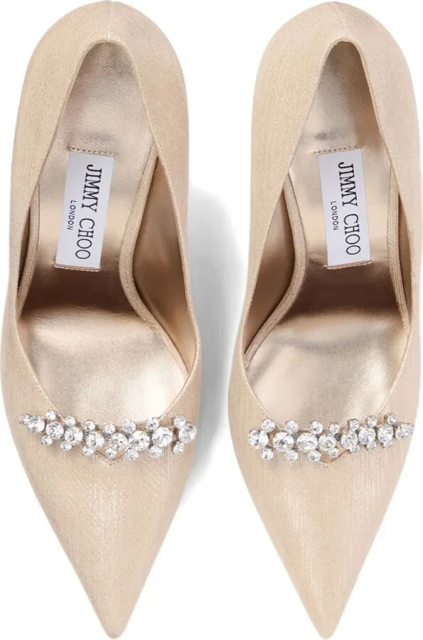 90mm Belinda crystal-embellished pumps - Image 4