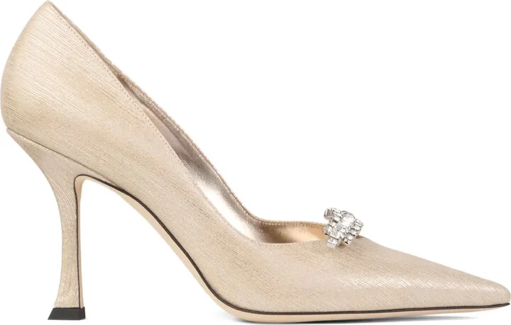 90mm Belinda crystal-embellished pumps
