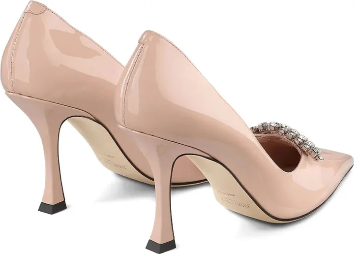 90mm Belinda patent-leather crystal-embellished pumps - Image 5