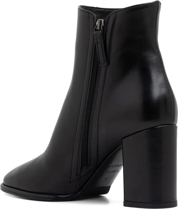 90mm Block-Heel Leather Boots - Image 4