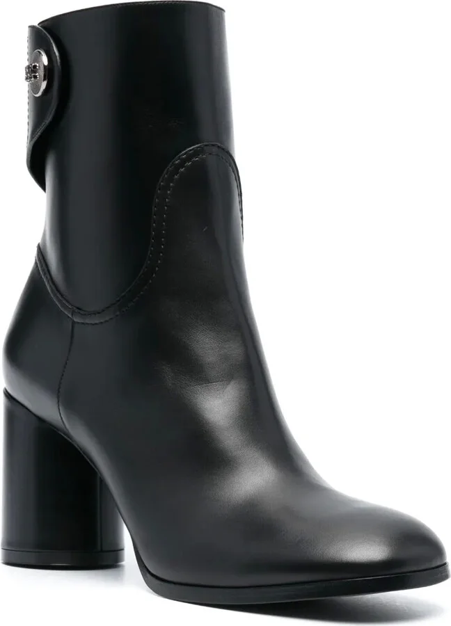 90mm Block-Heel Leather Boots - Image 2