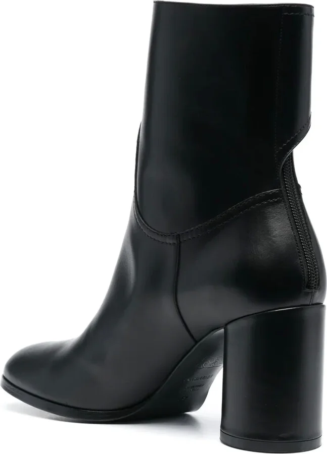 90mm Block-Heel Leather Boots - Image 3