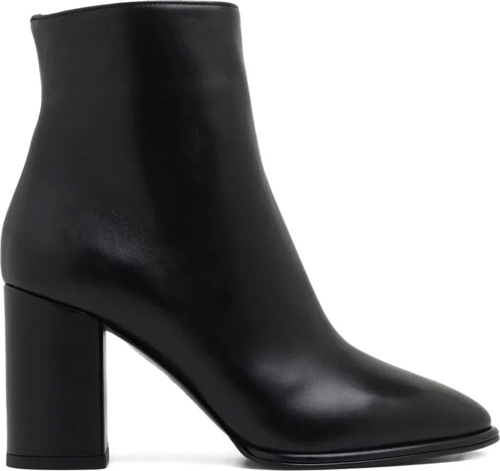 90mm Block-Heel Leather Boots