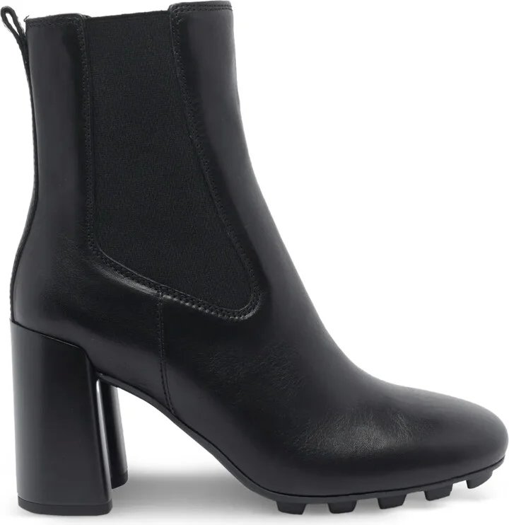 90mm Block-Heel Leather Boots
