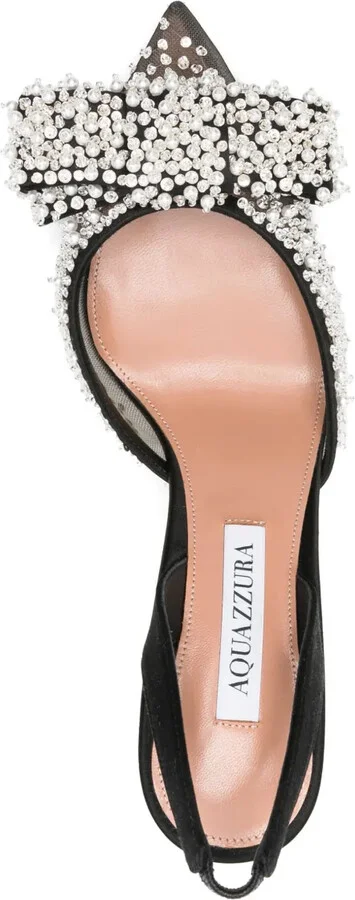 90mm Bow-Detail Slingback Pumps - Image 4