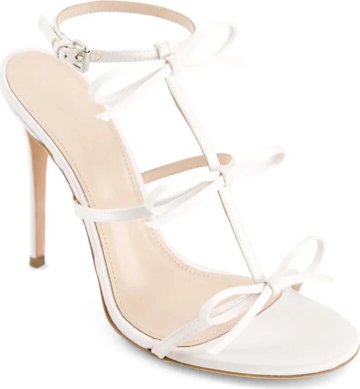 90mm Bow-Detailing Leather Sandals - Image 2
