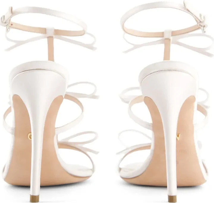 90mm Bow-Detailing Leather Sandals - Image 4
