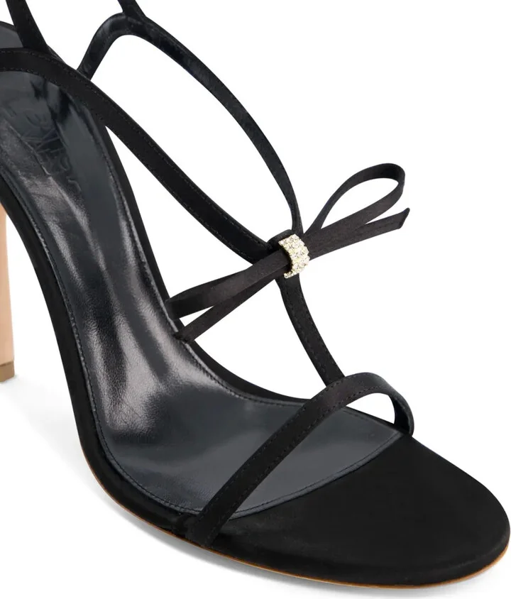 90mm Bow-Embellished Satin Sandals - Image 5