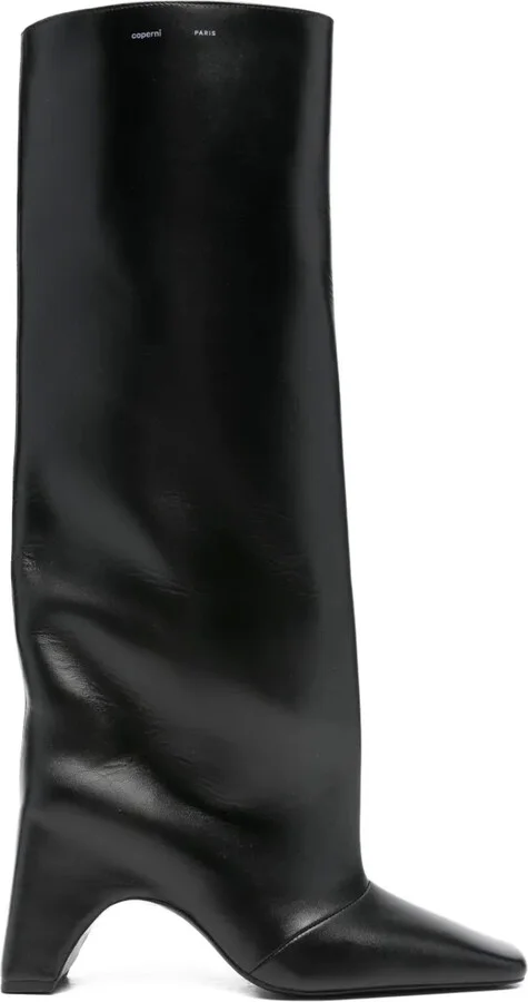 90mm Bridge calf leather square-toe boots