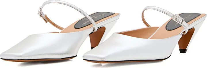 90mm Buckle-Fastening Slingback Mules - Image 2