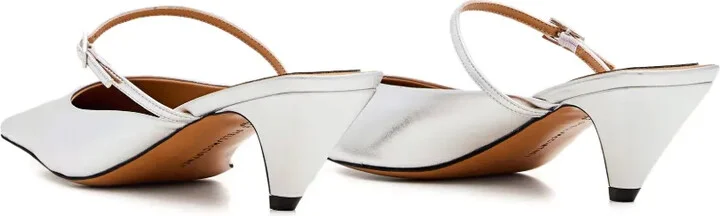 90mm Buckle-Fastening Slingback Mules - Image 3